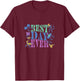Kids Disney Mickey and Friends Best Day Ever Vintage Youth T-Shirt - T-Shirt | Maroon