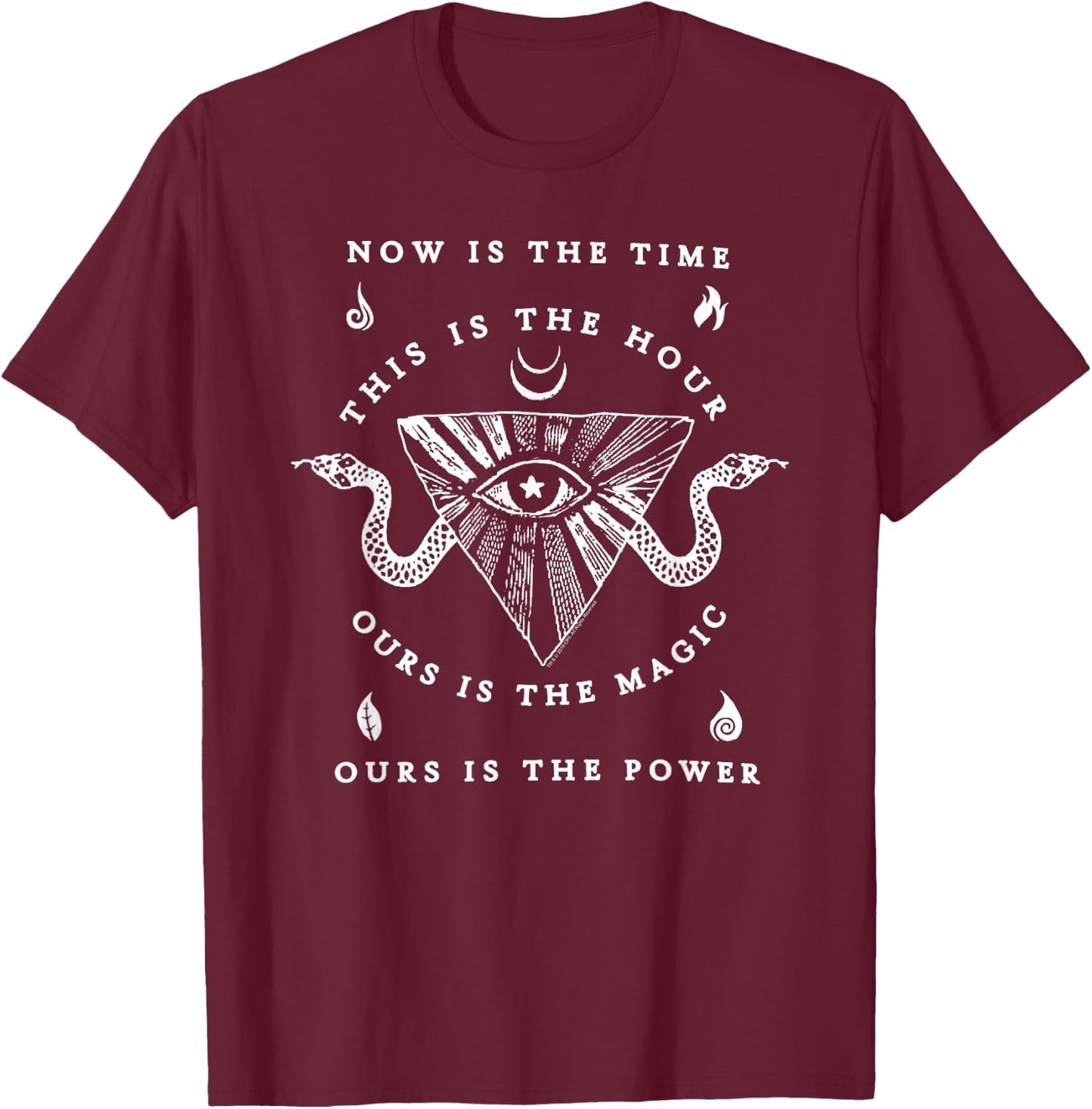 The Craft Now is the Time Occult Symbols 90's Witch Movie T-Shirt - T-Shirt | Maroon