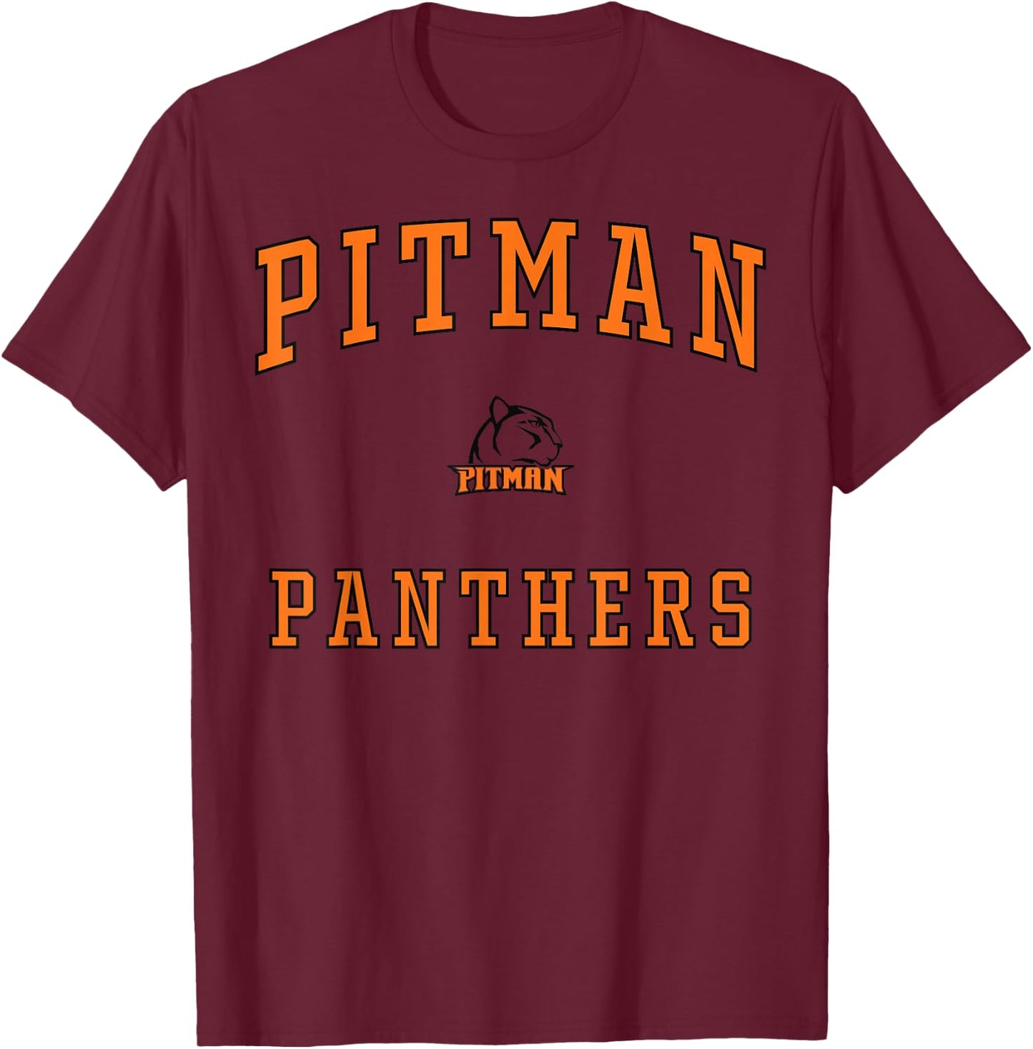 Pitman High School Panthers T-Shirt - T-Shirt | Maroon