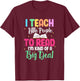 I Teach Little People To Read Funny Reading Teacher Women Girls Kids T-Shirt - T-Shirt | Maroon