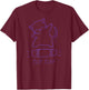 Cat Hip Hop Y2K Vintage Retro Hipster Edgy Streetwear Cat T-Shirt - T-Shirt | Maroon