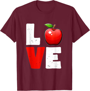 Apple Shirt , Apple Shirt , Apple for Youth T-Shirt - T-Shirt | Maroon