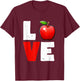 Apple Shirt , Apple Shirt , Apple for Youth T-Shirt - T-Shirt | Maroon
