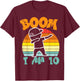 Boom Im 10 Boy Dab Retro 10th Birthday Bday Party Dance Boys T-Shirt - T-Shirt | Maroon