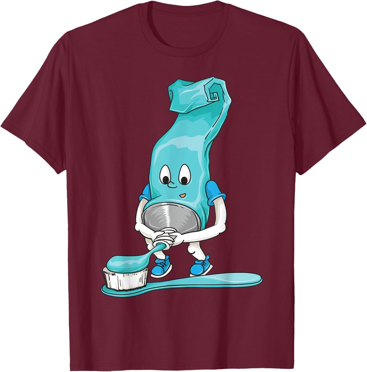 Funny Dirty Toothpaste | Cool Dental Hygienists Funny Gift T-Shirt - T-Shirt | Maroon