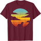 Otter Retro Vintage 60s 70s Sunset Mammal Animal Lovers Men T-Shirt - T-Shirt | Maroon