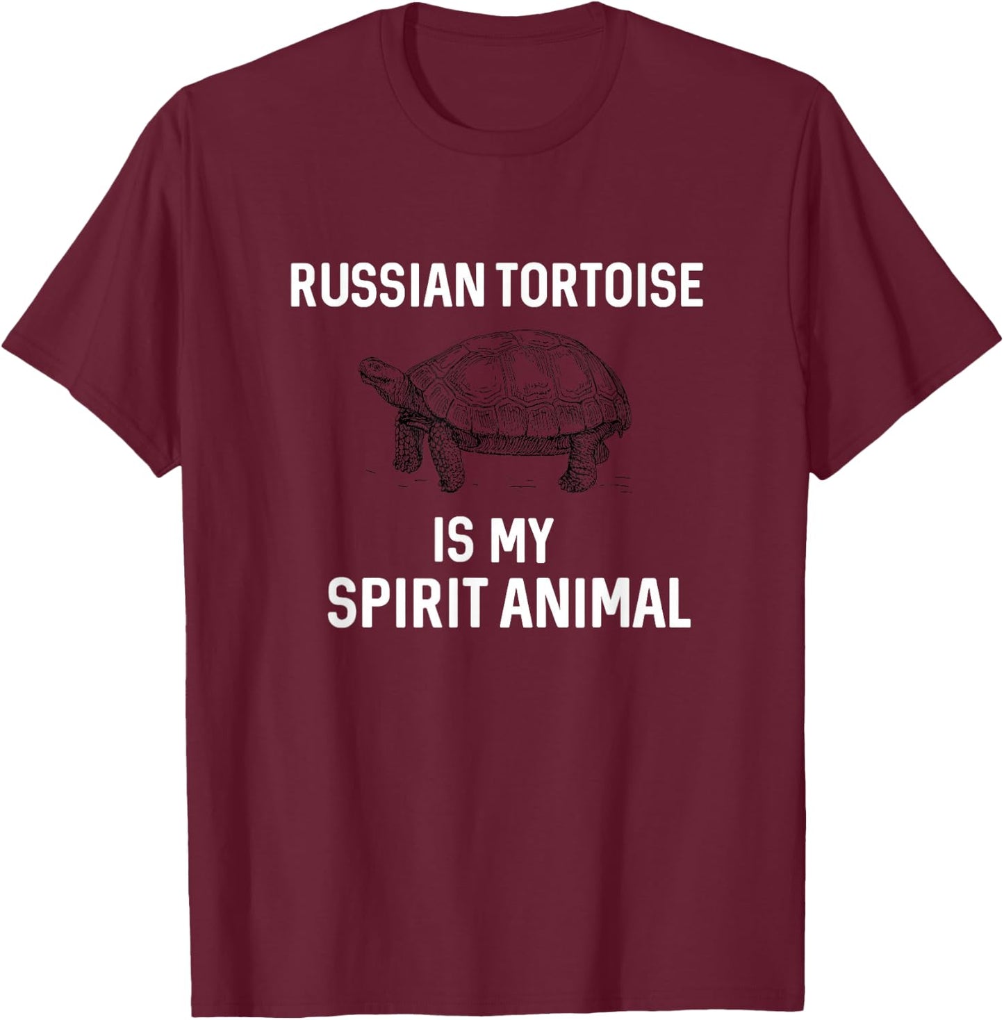 Tortoise - Russian Tortoise lovers Gift T-Shirt - T-Shirt | Maroon