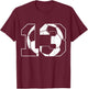 13th Birthday Boy Soccer Player Football 13 Years Old T-Shirt - T-Shirt | Maroon