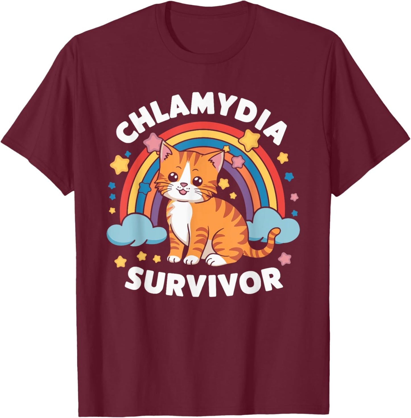 Chlamydia Survivor T-Shirt - T-Shirt | Maroon