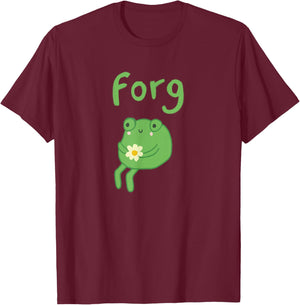 Frog Cake Meme Cute Aesthetic Forg T-Shirt - T-Shirt | Maroon