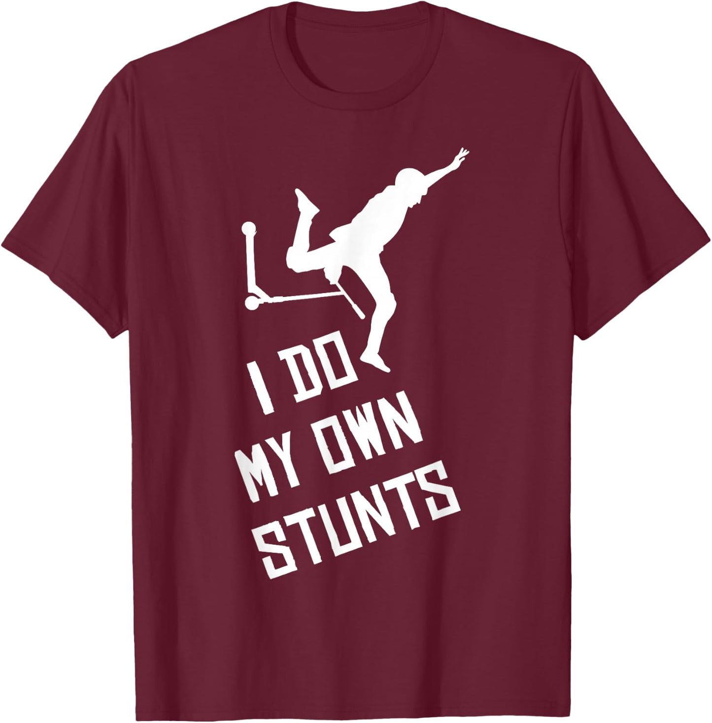 Scooter Stunt Saying Gift Children and Boys T-Shirt - T-Shirt | Maroon