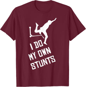 Scooter Stunt Saying Gift Children and Boys T-Shirt - T-Shirt | Maroon