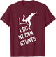 Scooter Stunt Saying Gift Children and Boys T-Shirt - T-Shirt | Maroon