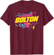 80s Bolton T-Shirt - T-Shirt | Maroon