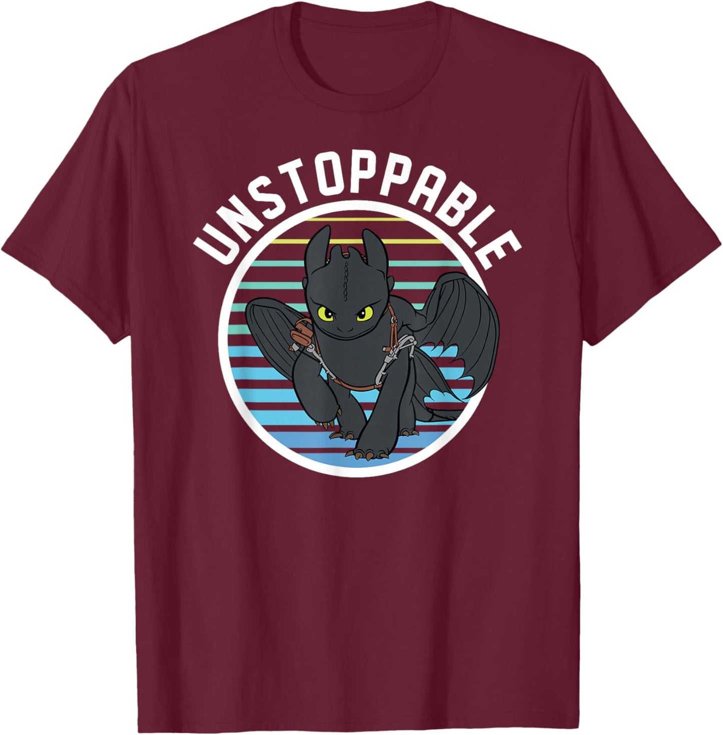 How to Train Your Dragon 3 Toothless Shirt T-Shirt - T-Shirt | Maroon