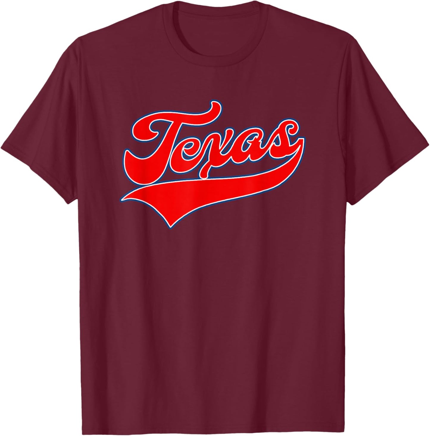 TEXAS - Throwback Design - Classic T-Shirt - T-Shirt | Maroon