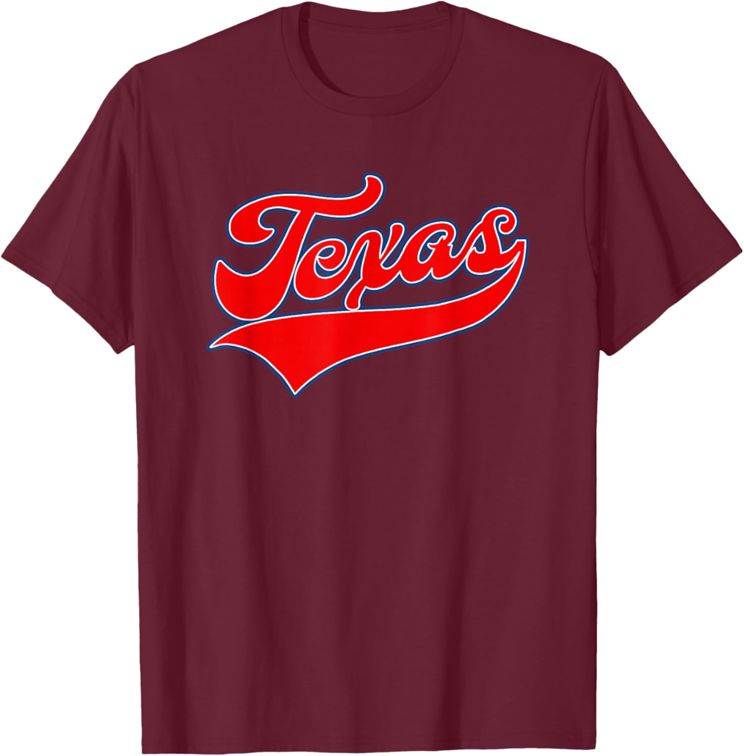 TEXAS - Throwback Design - Classic T-Shirt - T-Shirt | Maroon