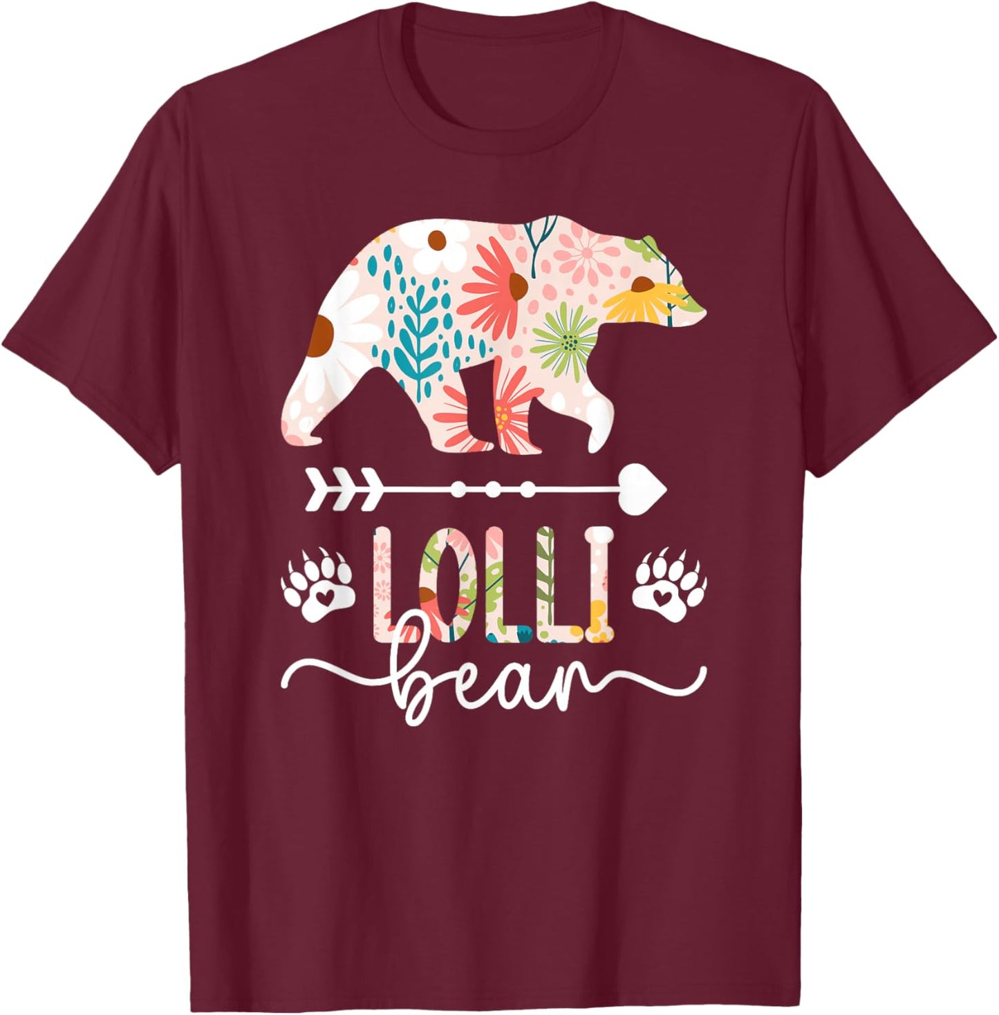 Lolli Bear Lolli Grandma Lolli Grandmother T-Shirt - T-Shirt | Maroon