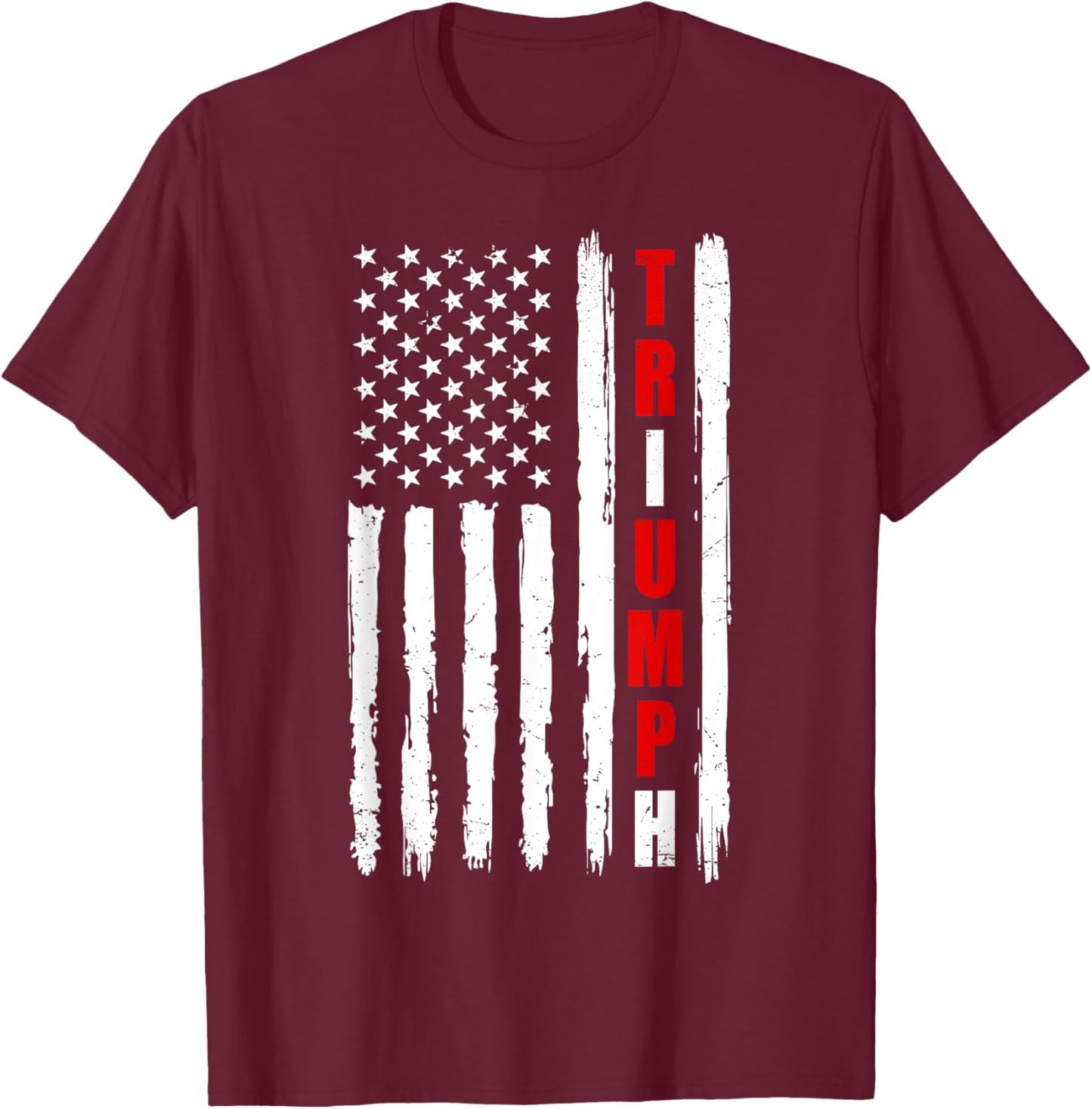 Trump Triumph 2024 Elections Political T-Shirt - T-Shirt | Maroon