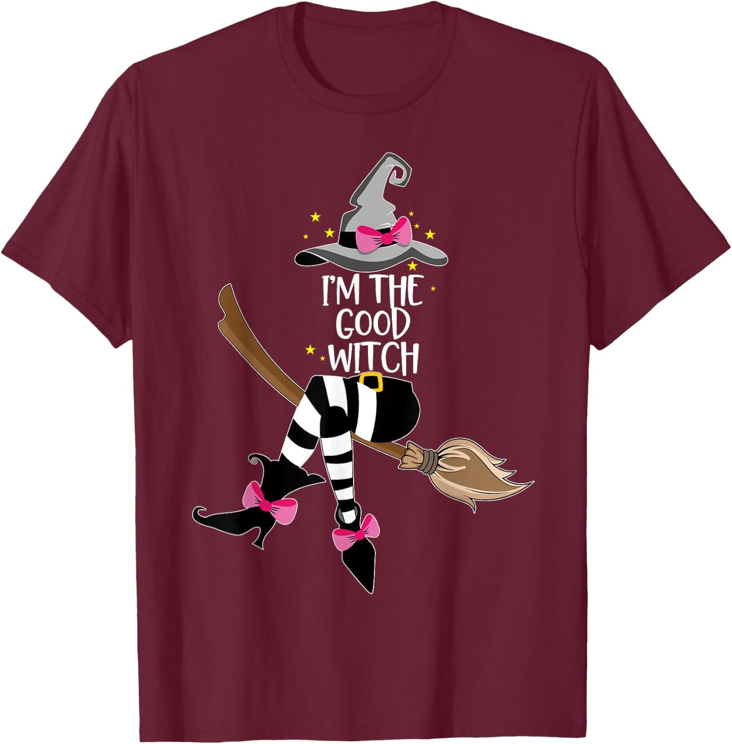 Im the Good Witch Shirt Halloween Matching Group Costume T-Shirt - T-Shirt | Maroon