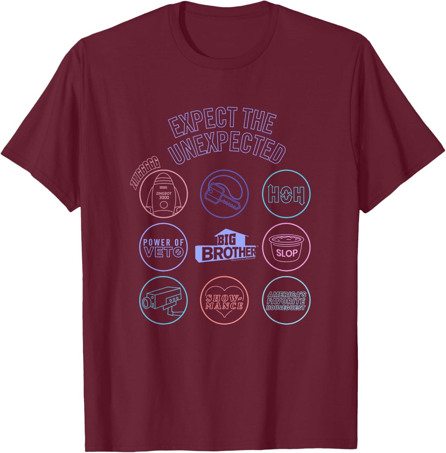 Big Brother Logo Mash Up T-Shirt - T-Shirt | Maroon