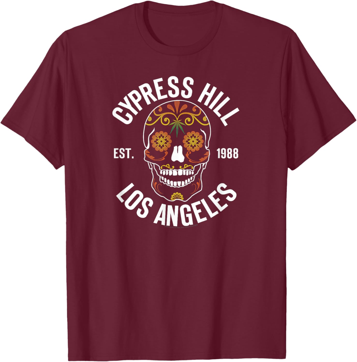 Cypress Hill - Till Death Do Us Part T-Shirt - T-Shirt | Maroon