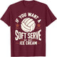 Funny Volleyball , Soft Serve Volleyball Player T-Shirt - T-Shirt | Maroon