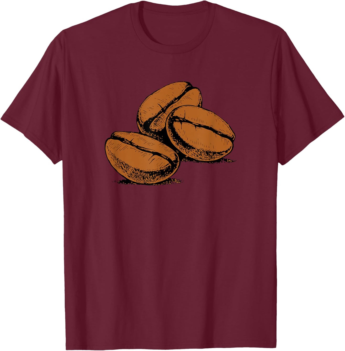 Coffee Lover - Caffeine Espresso Coffee Beans T-Shirt - T-Shirt | Maroon