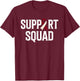 Support Squad Throat Oral Head & Neck Cancer Awareness T-Shirt - T-Shirt | Maroon
