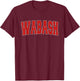Wabash in Indiana Varsity Style USA Vintage Sports T-Shirt - T-Shirt | Maroon