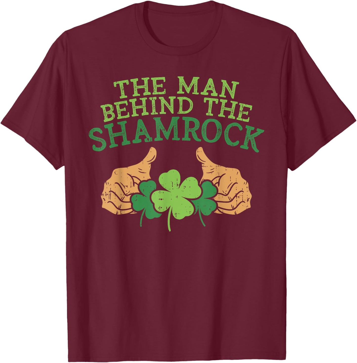 Funny St Patricks Day Pregnancy Announcement Dad Shirt Man T-Shirt - T-Shirt | Maroon