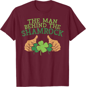 Funny St Patricks Day Pregnancy Announcement Dad Shirt Man T-Shirt - T-Shirt | Maroon