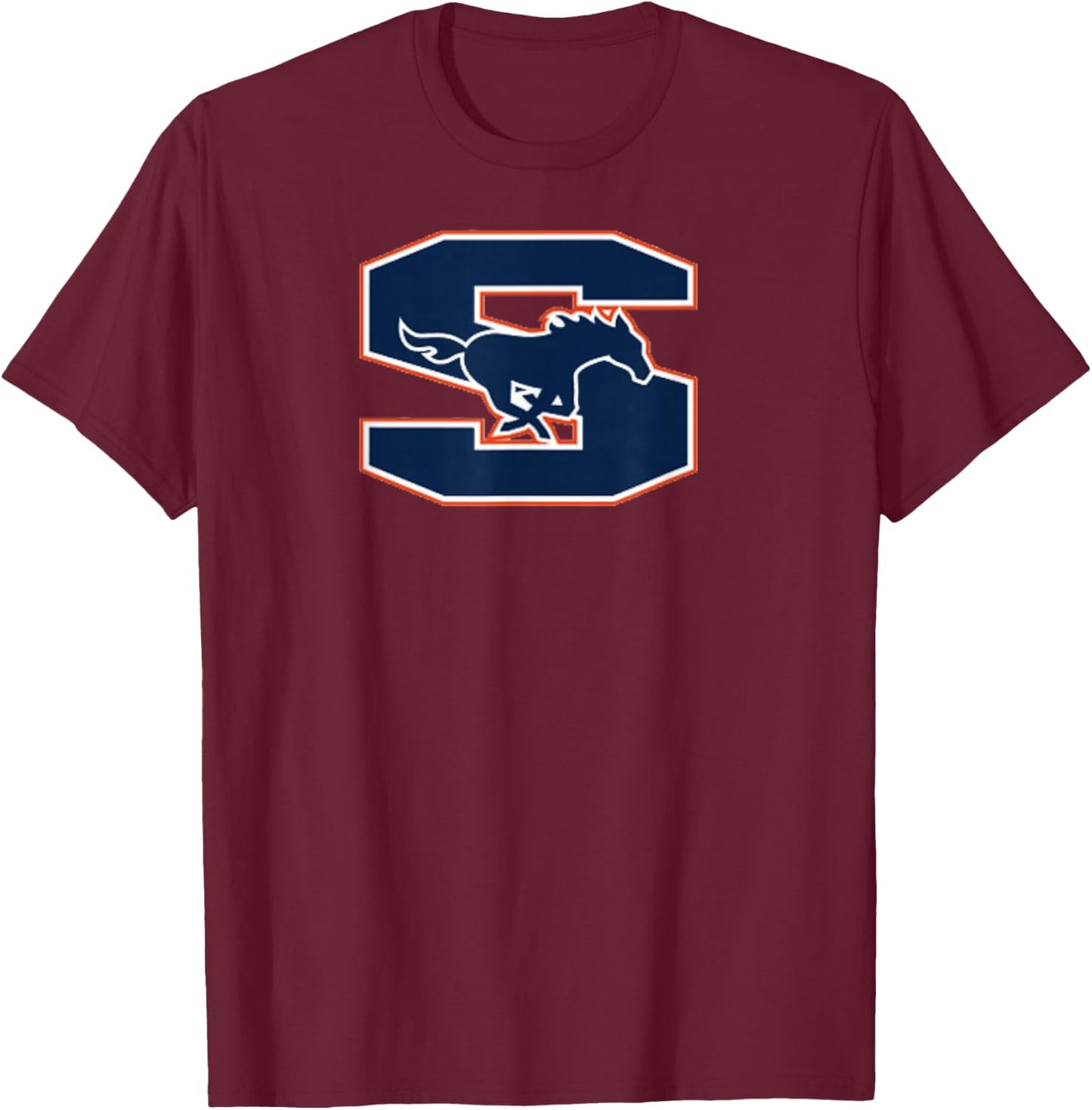 Sachse Mustangs T-Shirt - T-Shirt | Maroon