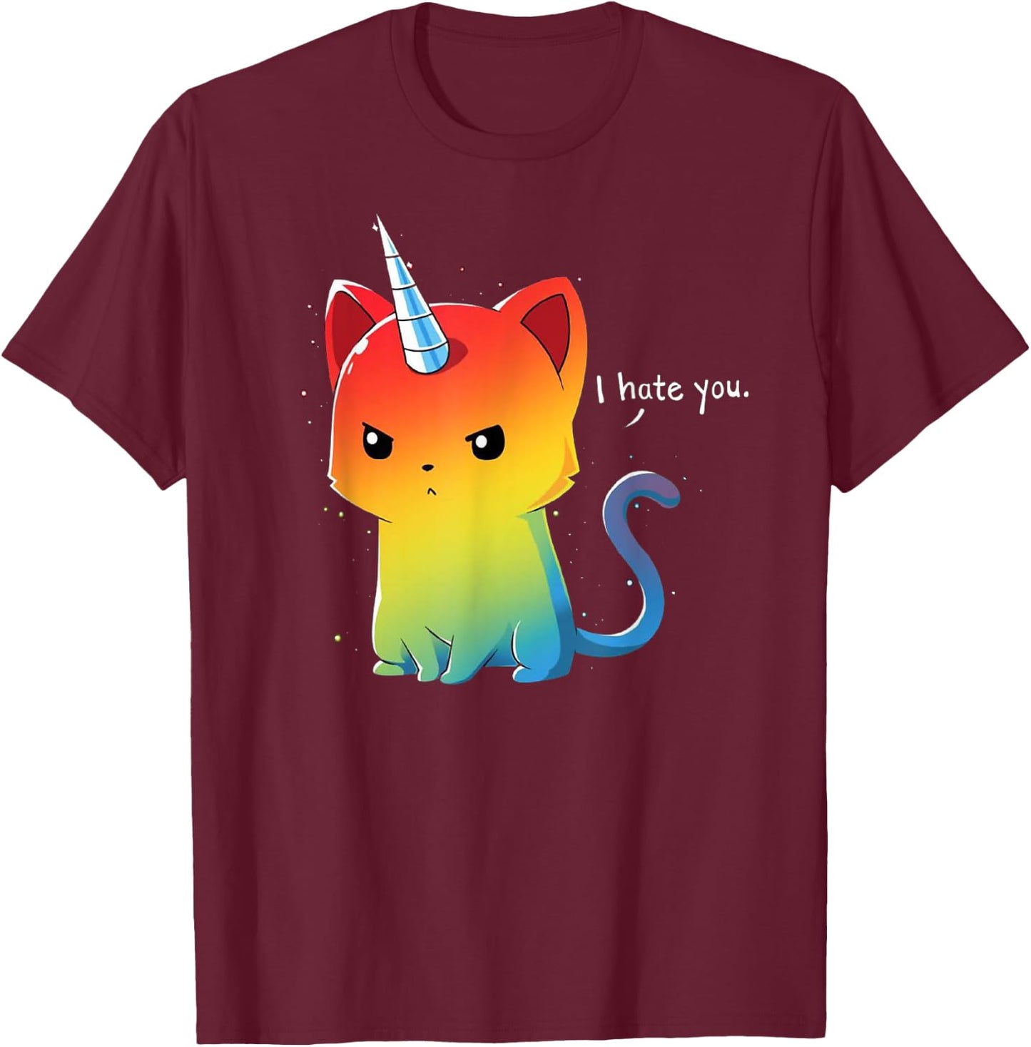 The Magical Kittencorn T-Shirt - T-Shirt | Maroon