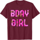 Camouflage Hunter Bday Girl Pink Camo Huntress Birthday T-Shirt - T-Shirt | Maroon