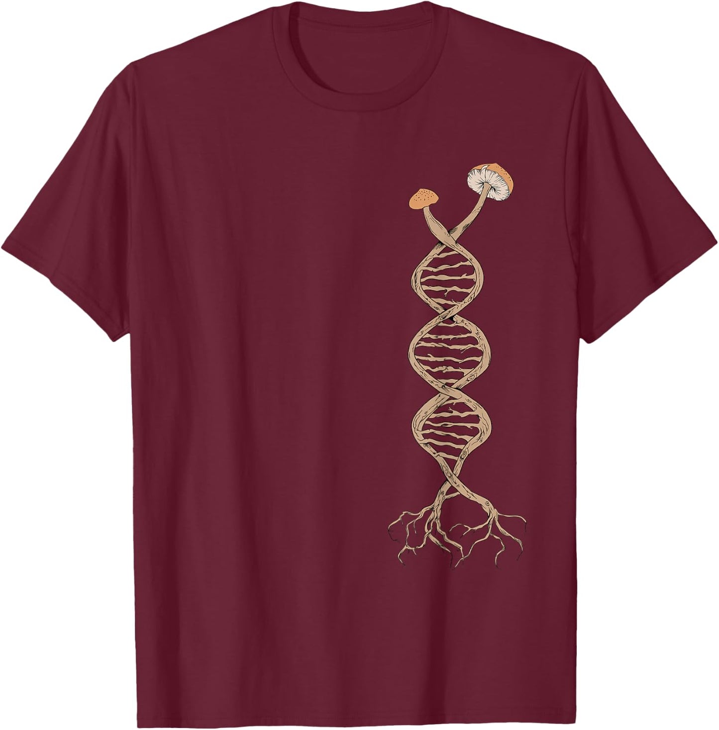 Pick Mushrooms is in my DNA | Shroom Mycology Fungi Foraging T-Shirt - T-Shirt | Maroon