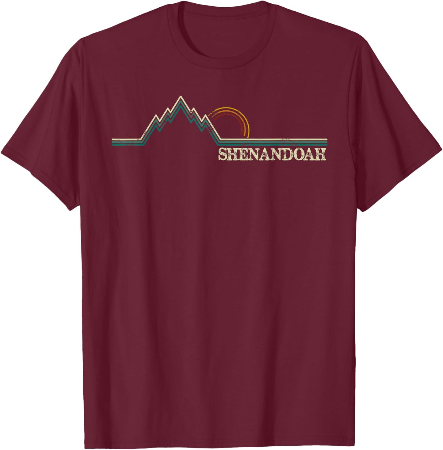 Shenandoah National Park Virginia Summer Camping T-Shirt - T-Shirt | Maroon