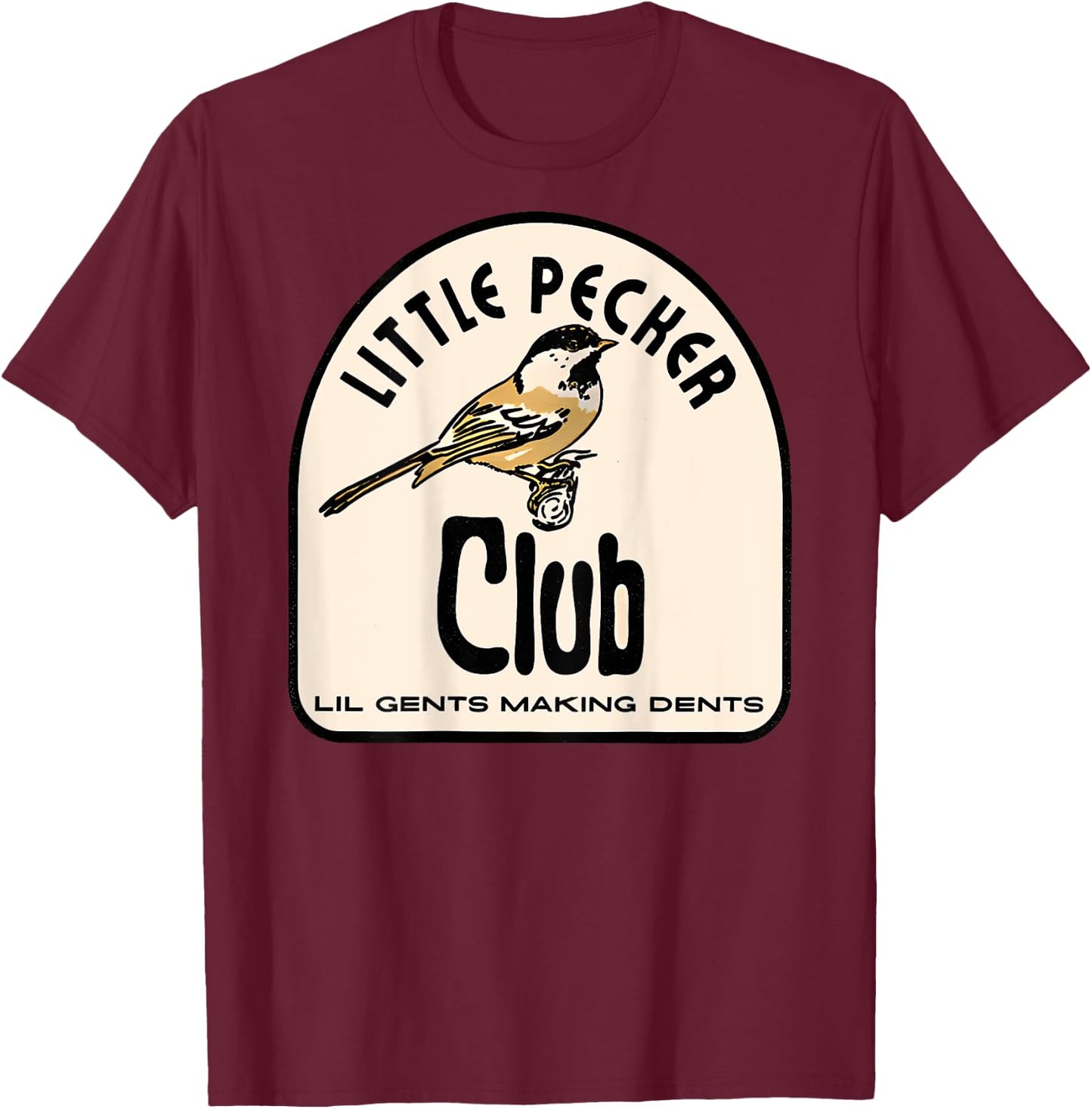 Little Pecker Club T-Shirt - T-Shirt | Maroon