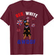 Red White And Woof Black Tan Doberman Dog Lover 4th Of July T-Shirt - T-Shirt | Maroon