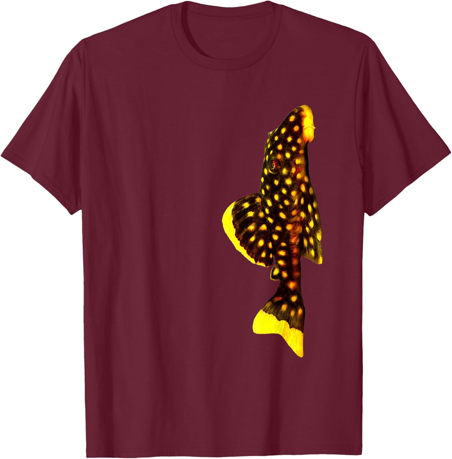 Pleco Plecostomus Algae Eater Aquarium Lovers Fish Tank T-Shirt - T-Shirt | Maroon