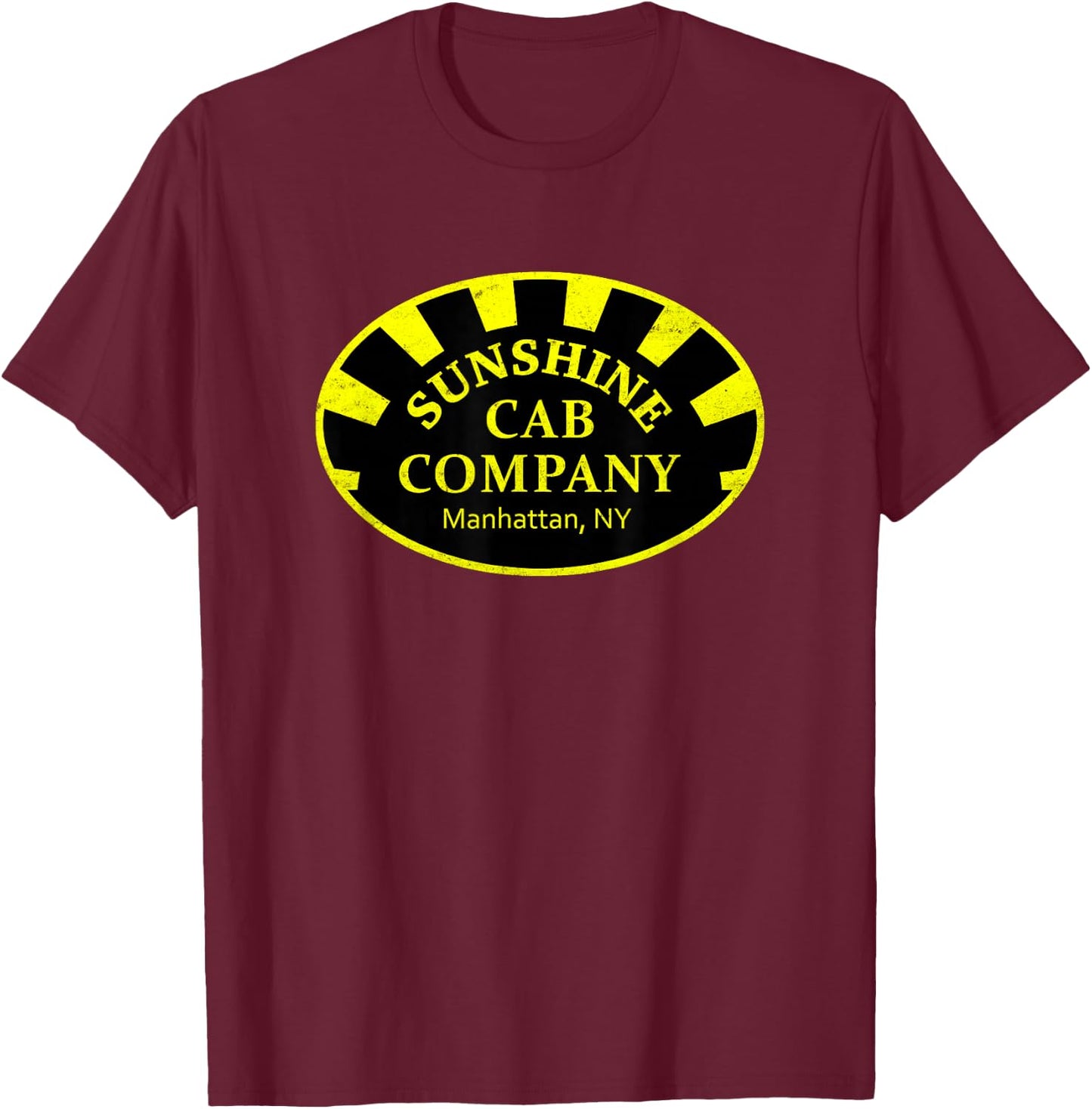 SUNSHINE Cab Company TAXI T-Shirt - T-Shirt | Maroon