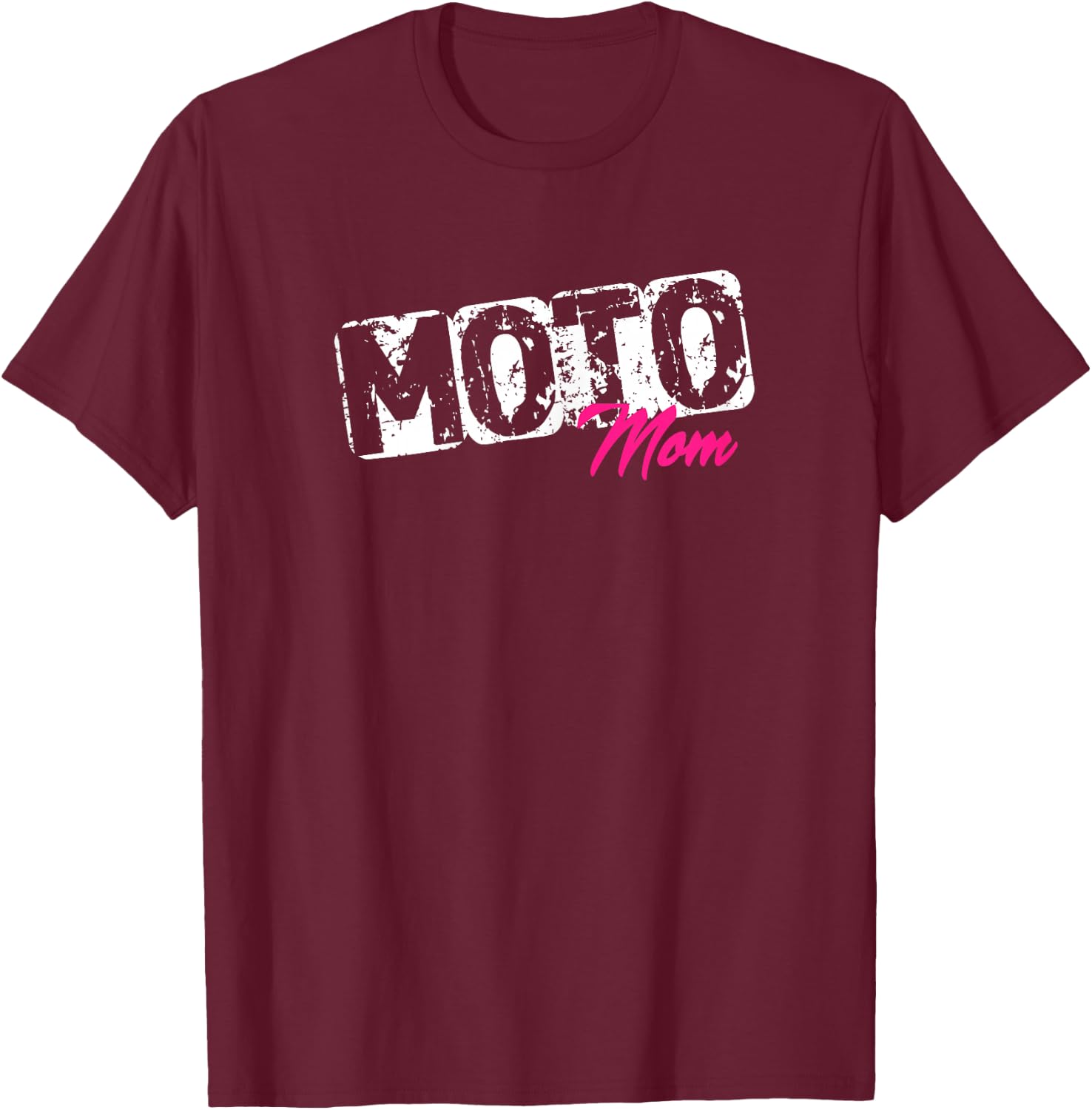 Moto Mom Dirt Bike Motocross Racing T-Shirt - T-Shirt | Maroon
