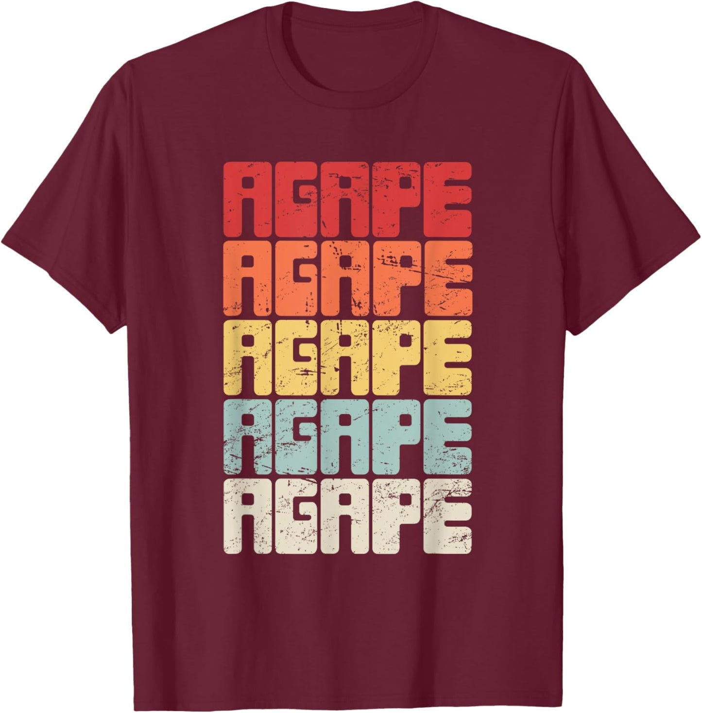 Proud Christian in Jesus - Agape T-Shirt - T-Shirt | Maroon