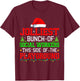 Jolliest Bunch Of Social Workers Of Playground Xmas Job Team T-Shirt - T-Shirt | Maroon