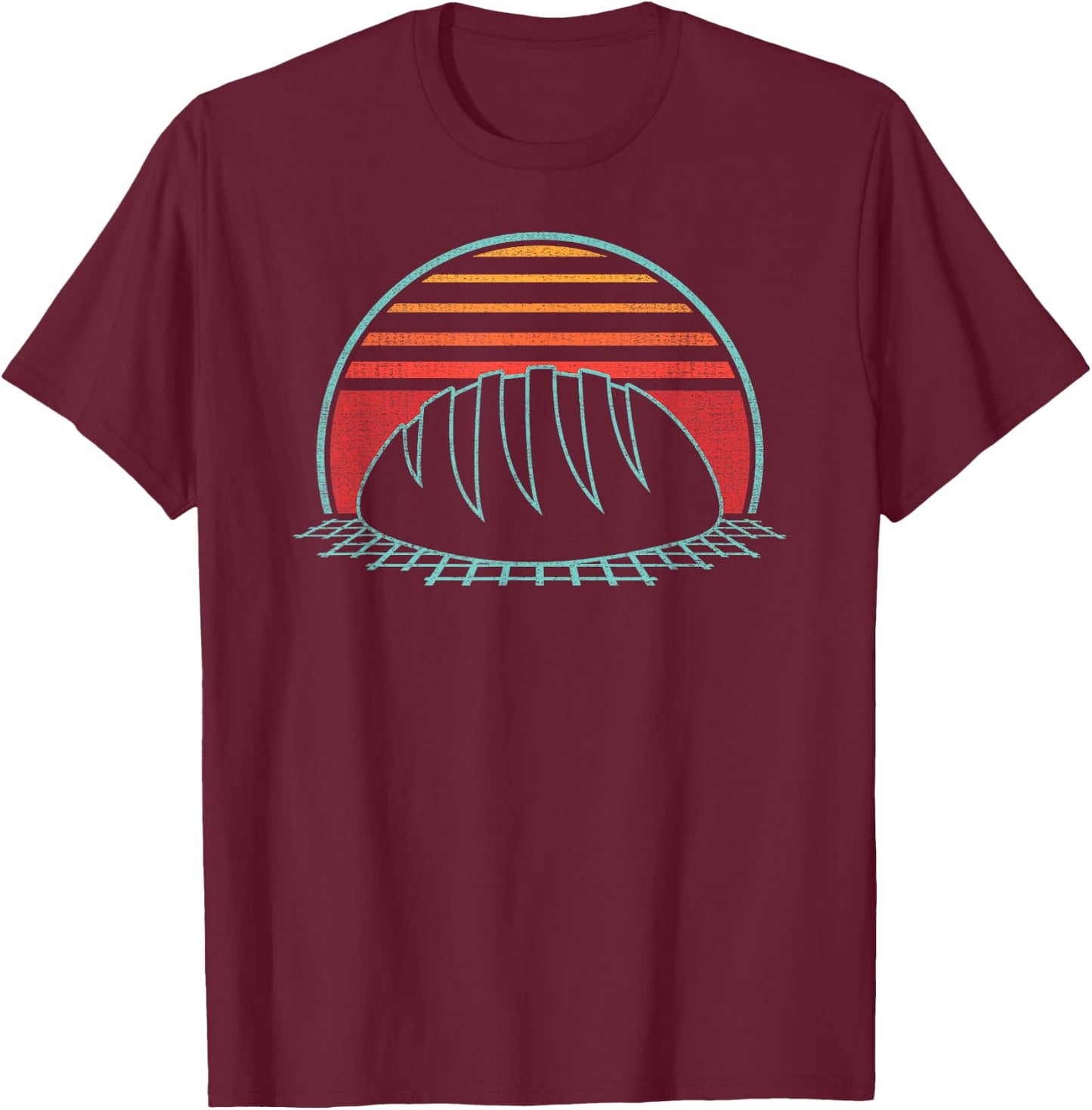 Bread Maker Retro Vintage 80s Style Gift T-Shirt - T-Shirt | Maroon