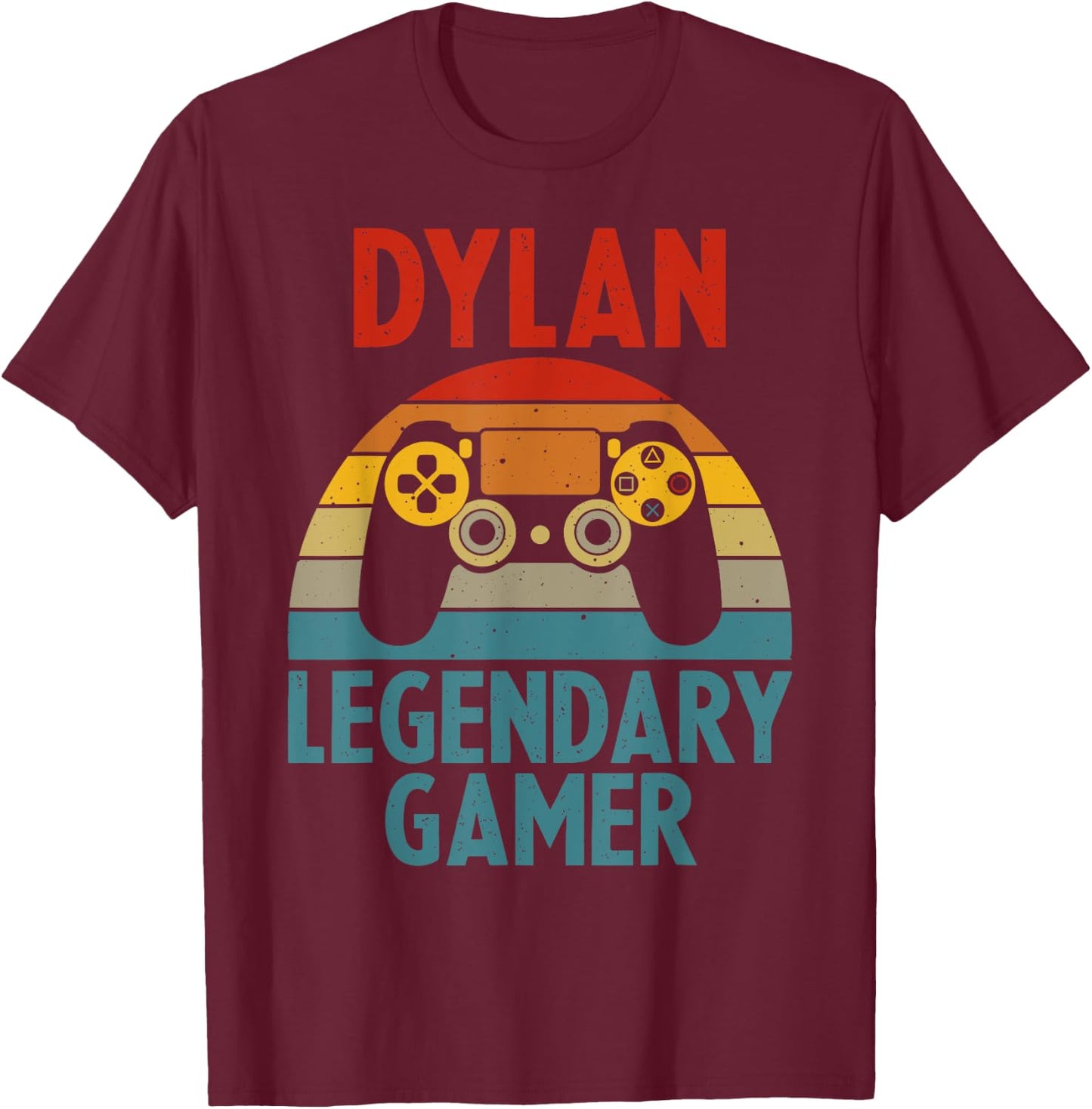 DYLAN Gift Name Personalized Funny Gaming Geek Birthday T-Shirt - T-Shirt | Maroon