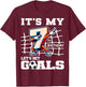 It's My 7th Birthday Dabbing Soccer Football B-Day Party T-Shirt - T-Shirt | Maroon
