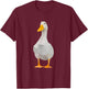 Cute Polygonal Duck Lover Farm Duck T-Shirt - T-Shirt | Maroon