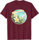 Waipio Valley Hawaii Flower Surfing T-Shirt - T-Shirt | Maroon