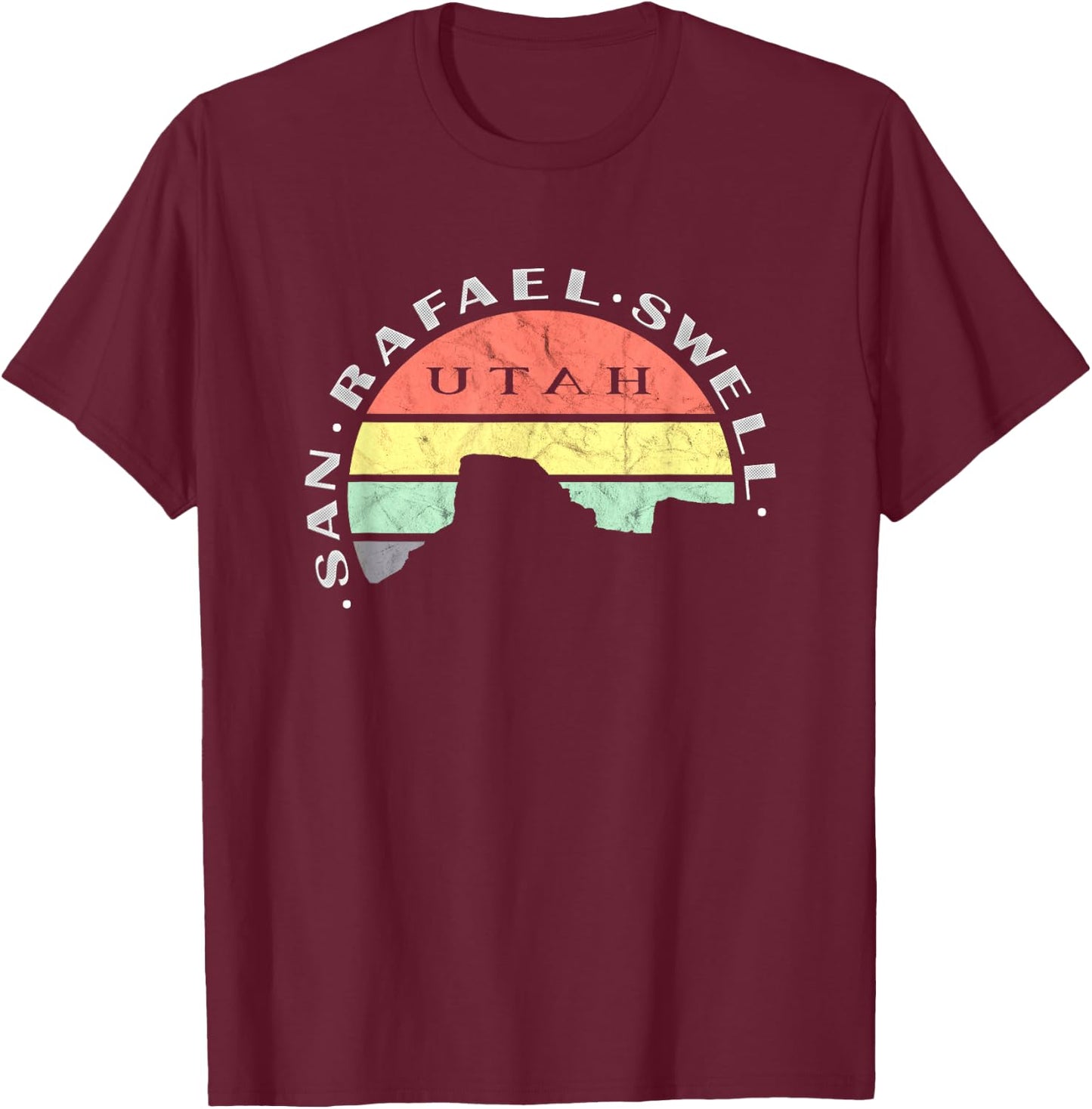 San Rafael Swell Utah T-Shirt - T-Shirt | Maroon